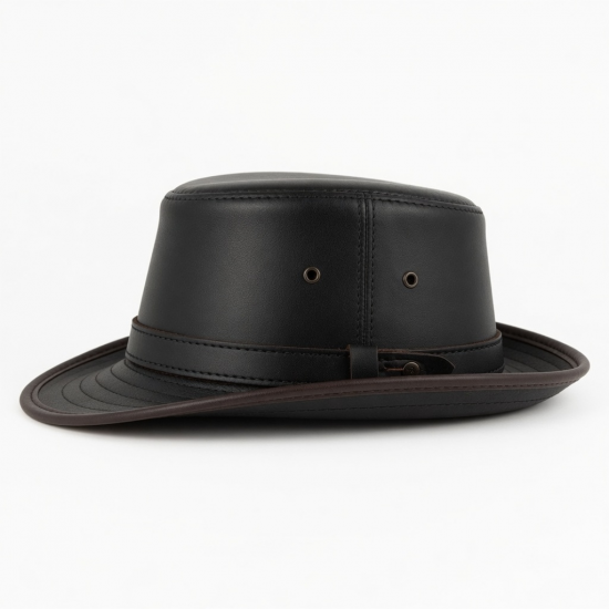 Hat Leather Military Army 2001 Size 54 55 New