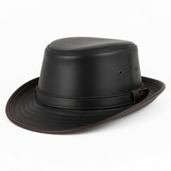 Hat Leather Military Army 2001 Size 54 55 New