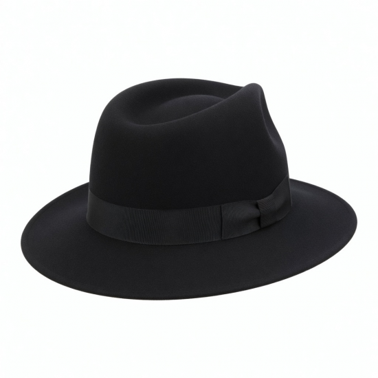Black Men Wool Fedora Hat Cap Games Costumes Costume