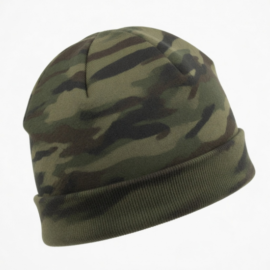Beanie Camo Fleece Warm Winter Hat Cycling Hiking Running