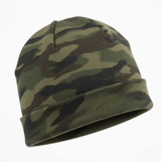 Beanie Camo Fleece Warm Winter Hat Cycling Hiking Running