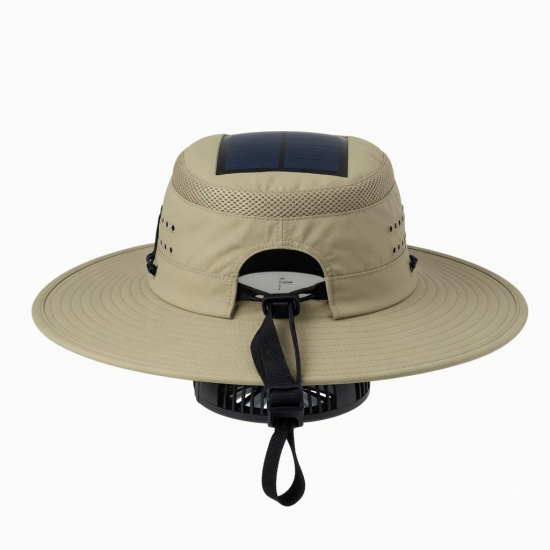 Fan Solar USB Hat Fishing Outdoor Sun New