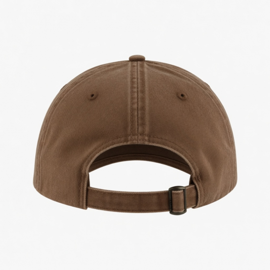 Cap Long 45 Brown Cotton Washed Strap New
