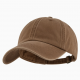 Cap Long 45 Brown Cotton Washed Strap New