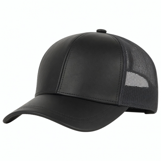 New Baseball Cap 100 Leather Real Hat Trucker Visor Sports