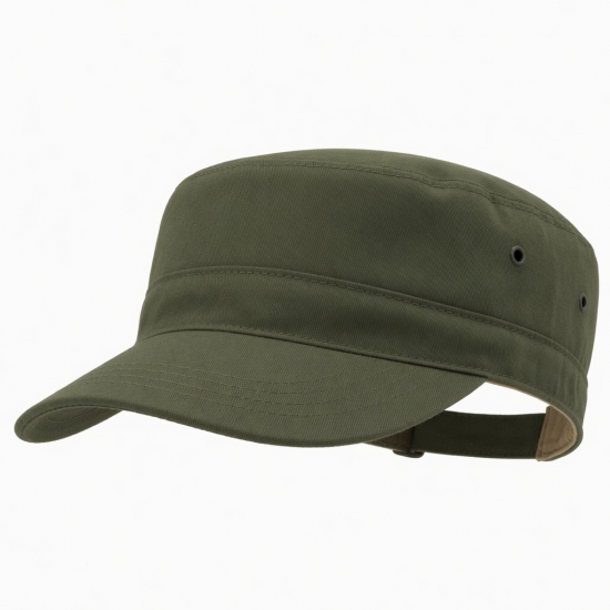 Classic Cotton Army Hat Military Cadet Patrol Style Simple Adjustable Flat Cap