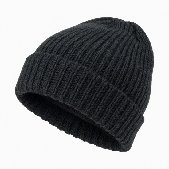 New Wool Beanie For Men Winter Size Head Large Warm Knit Hat Unisex Cap