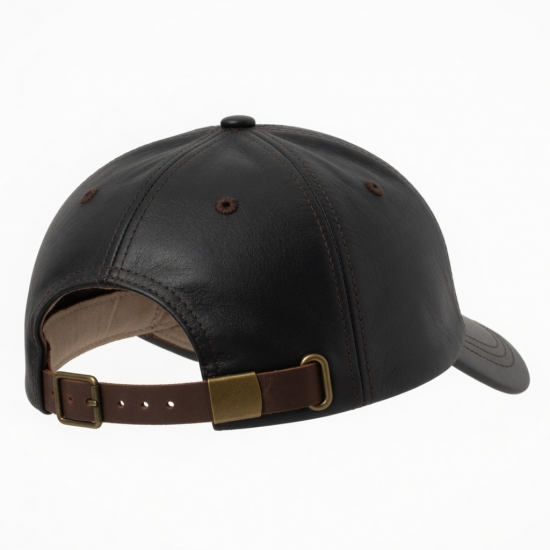 Baseball Cap Leather Adjustable Unisex For Men Women