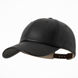 Baseball Cap Leather Adjustable Unisex For Men Women