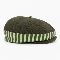 Hat Ivy Herringbone A Striped Wool Cap Gatsby Golf Driving Flat Cabbie Newsboy