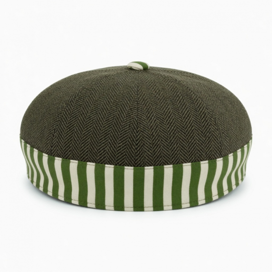 Hat Ivy Herringbone A Striped Wool Cap Gatsby Golf Driving Flat Cabbie Newsboy