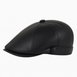 Flat Cap 100 Leather Cow For Men Gatsby Ivy Golf Cabbie Hat