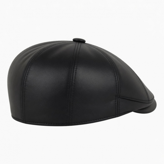 Flat Cap 100 Leather Cow For Men Gatsby Ivy Golf Cabbie Hat