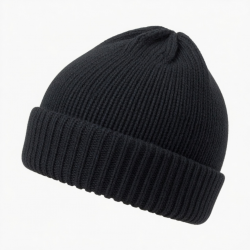 Hat Warm Winter Knit Beret Cuff Beanie Foldable Cap