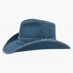 Hat Denim Western Unisex Leather Collectible Large