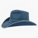 Hat Denim Western Unisex Leather Collectible Large