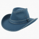 Hat Denim Western Unisex Leather Collectible Large