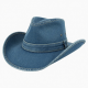 Hat Denim Western Unisex Leather Collectible Large