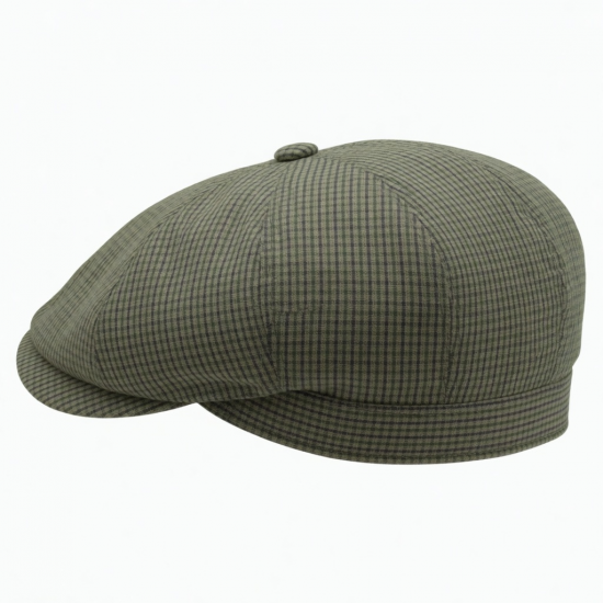 Cap Gatsby Cotton A Check Collectible For Men Beret Flat Newsboy Cabbie Golf Dri