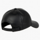 Baseball Cap Leather Black For Men Women Adjustable