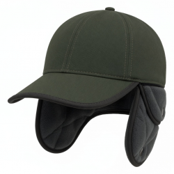 Hat Men Visor Proof Of Wind Lined Winter Baseball Cap Ear Flaps Hunting