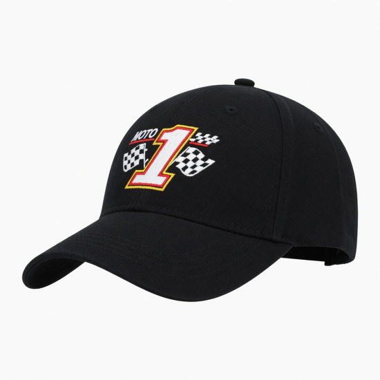 Baseball Cap Style Moto Cotton Embroidered 1 Racing