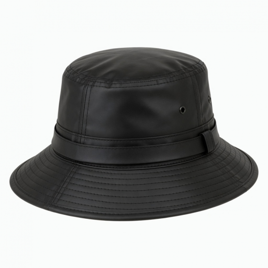 Hat Black Waterproof PVC Fishing