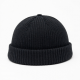 Mini Beanie Short Bucket Hat Ribbed Docker Winter Warm Knit Skull Cap Cuff