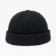 Mini Beanie Short Bucket Hat Ribbed Docker Winter Warm Knit Skull Cap Cuff