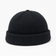Mini Beanie Short Bucket Hat Ribbed Docker Winter Warm Knit Skull Cap Cuff